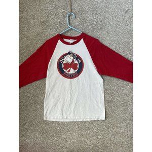 Anvil MLB Believe in Boston Red Sox 3/4 Sleeve T Shirt Size Medium